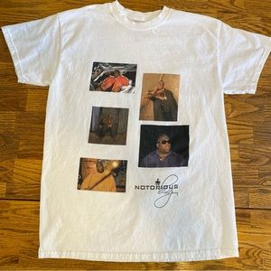 The Notorious B.I.G. Graphic Tee White Size Medium